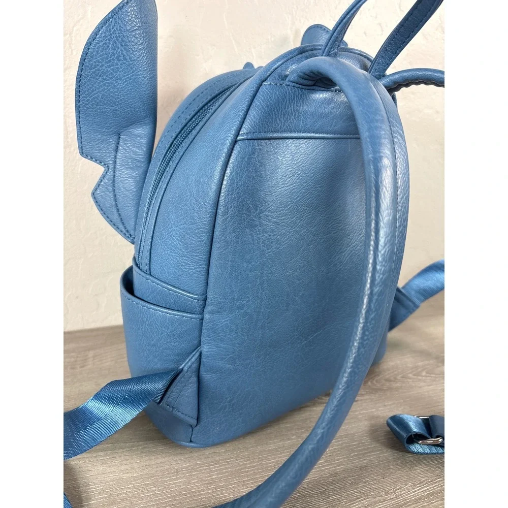 Disney Parks Lilo And Stitch Loungefly Stitch Face Blue Backpack Bag